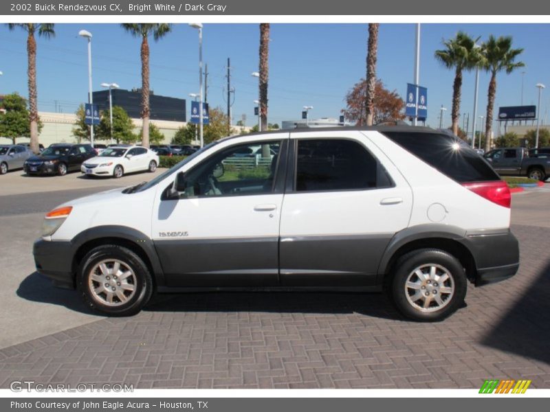 Bright White / Dark Gray 2002 Buick Rendezvous CX