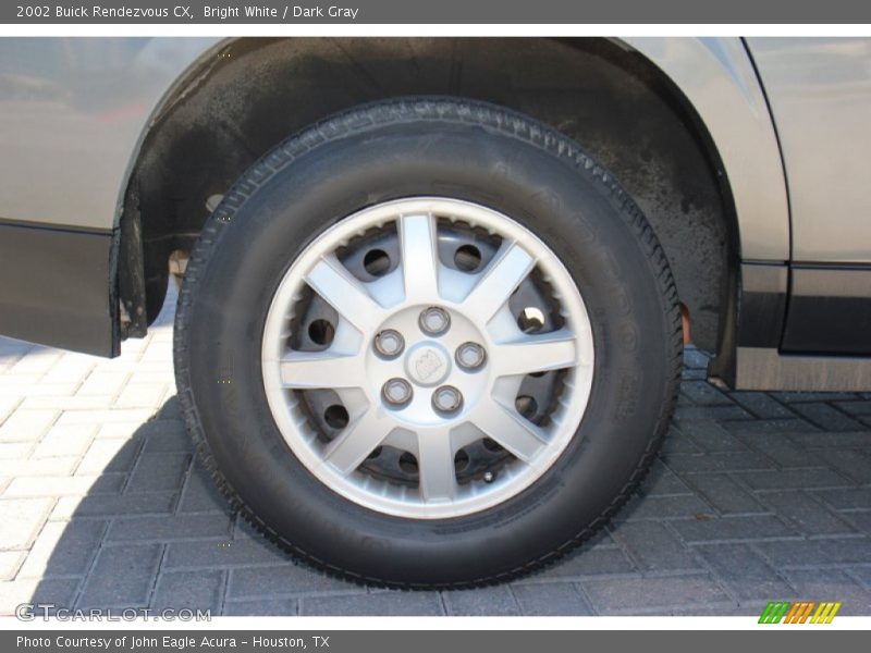 Bright White / Dark Gray 2002 Buick Rendezvous CX