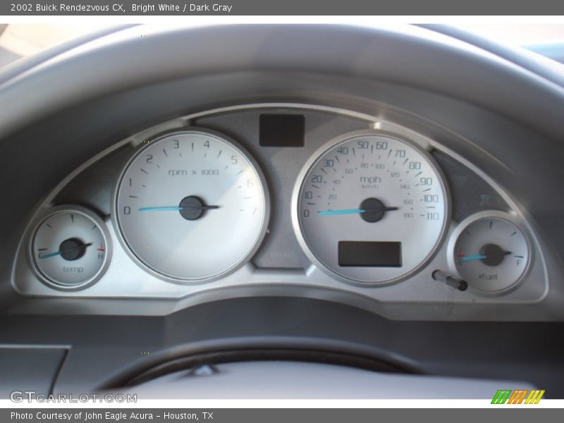 Bright White / Dark Gray 2002 Buick Rendezvous CX