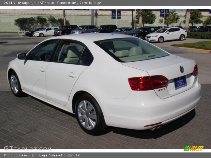 Candy White / Cornsilk Beige 2011 Volkswagen Jetta SE Sedan