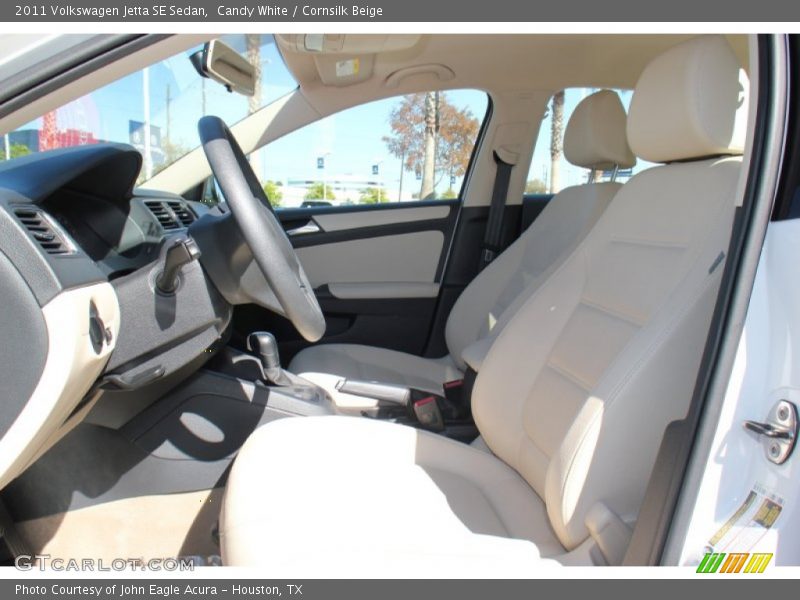 Candy White / Cornsilk Beige 2011 Volkswagen Jetta SE Sedan