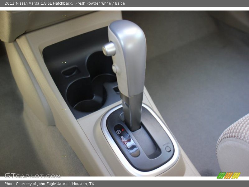 Fresh Powder White / Beige 2012 Nissan Versa 1.8 SL Hatchback