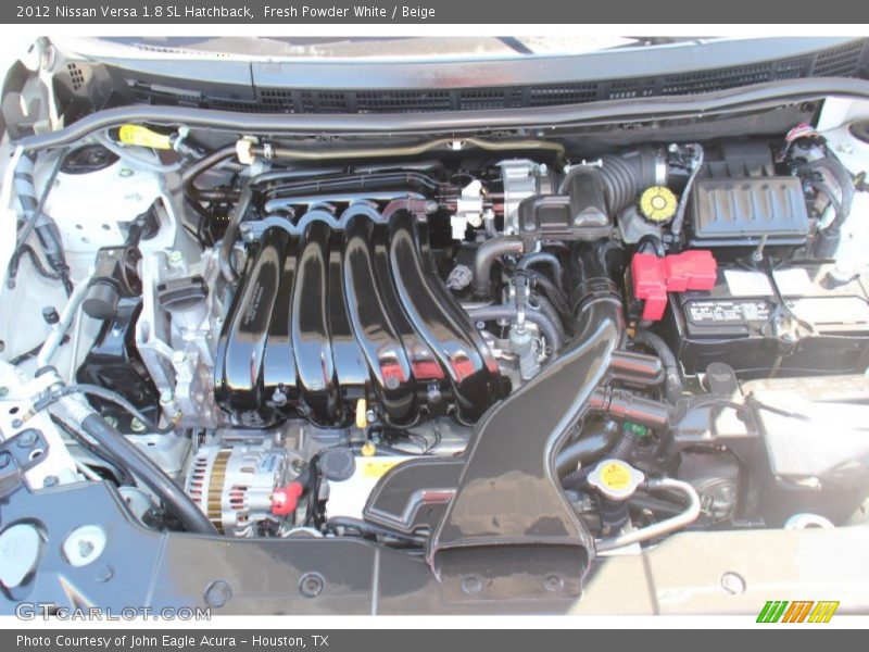 Fresh Powder White / Beige 2012 Nissan Versa 1.8 SL Hatchback