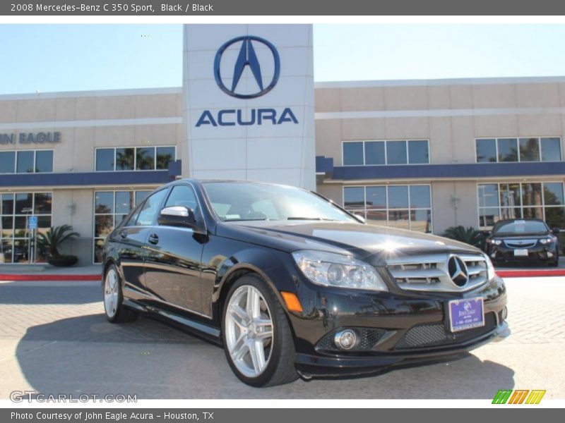 Black / Black 2008 Mercedes-Benz C 350 Sport