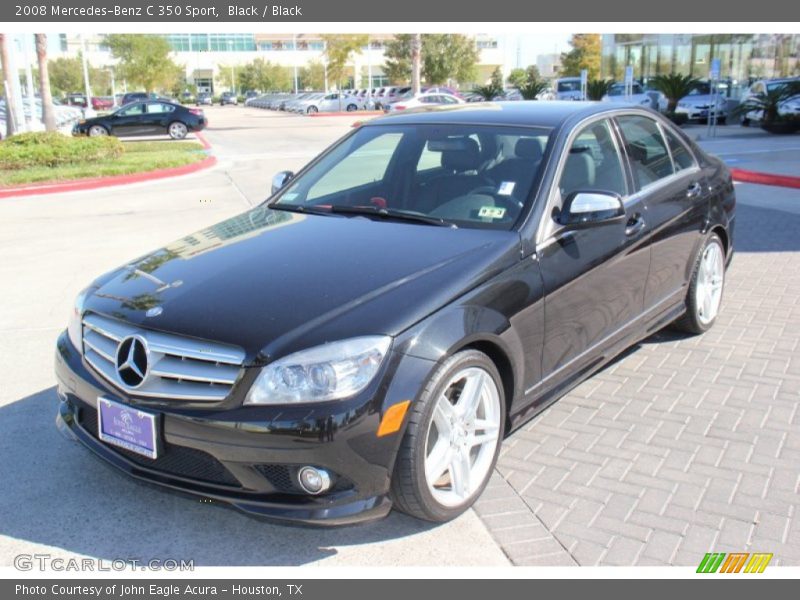 Black / Black 2008 Mercedes-Benz C 350 Sport