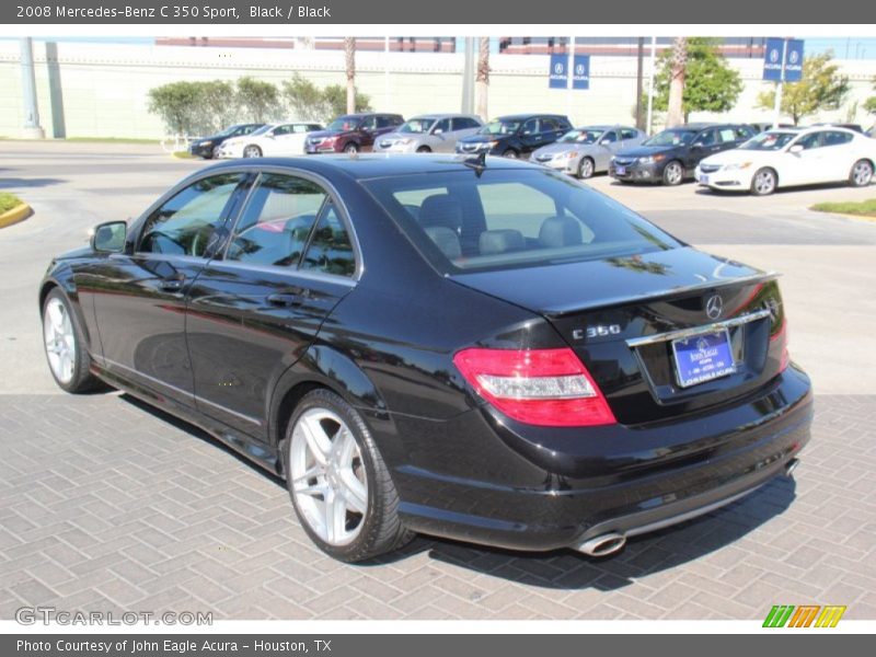 Black / Black 2008 Mercedes-Benz C 350 Sport