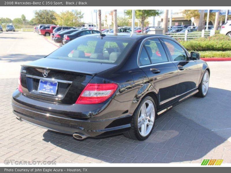 Black / Black 2008 Mercedes-Benz C 350 Sport