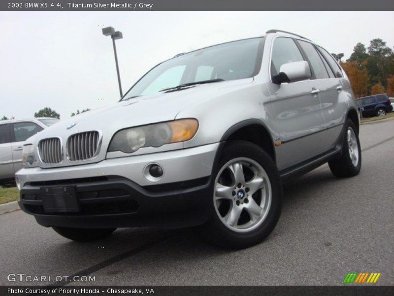 Titanium Silver Metallic / Grey 2002 BMW X5 4.4i