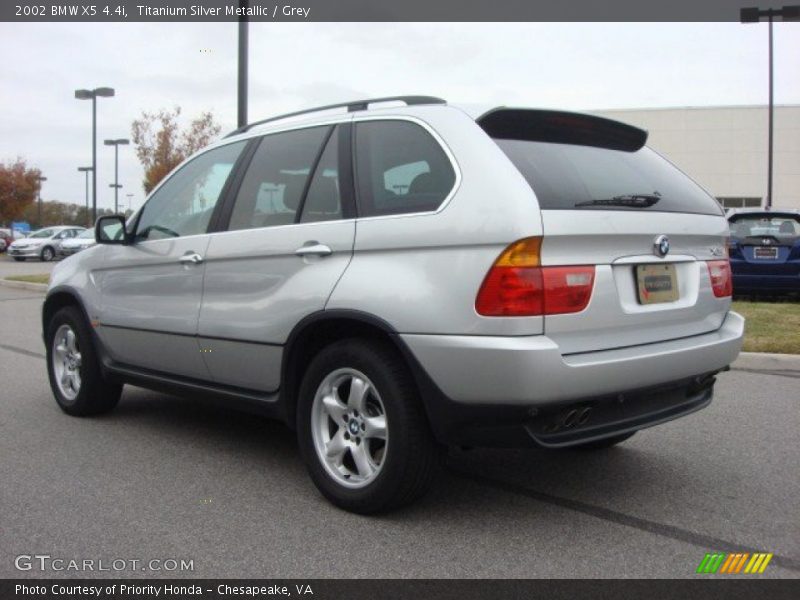 Titanium Silver Metallic / Grey 2002 BMW X5 4.4i