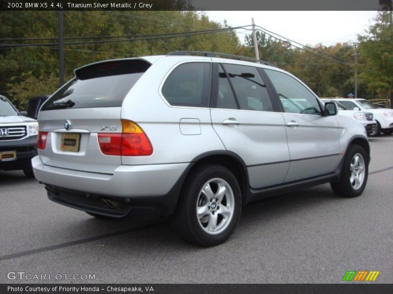 Titanium Silver Metallic / Grey 2002 BMW X5 4.4i