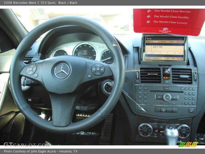 Black / Black 2008 Mercedes-Benz C 350 Sport