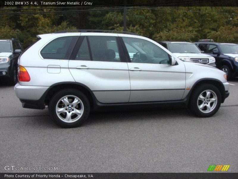 Titanium Silver Metallic / Grey 2002 BMW X5 4.4i