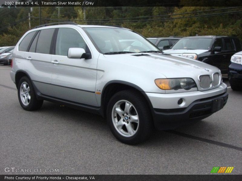 Titanium Silver Metallic / Grey 2002 BMW X5 4.4i