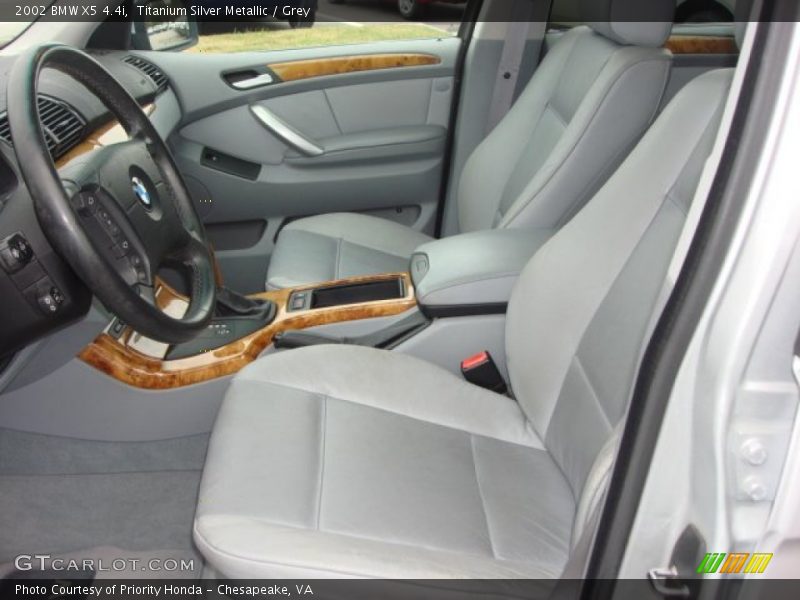 Titanium Silver Metallic / Grey 2002 BMW X5 4.4i