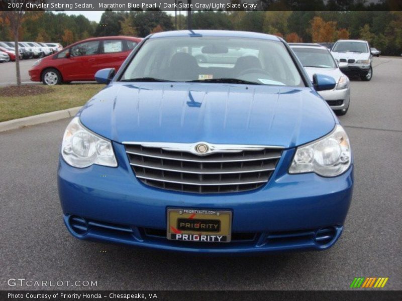 Marathon Blue Pearl / Dark Slate Gray/Light Slate Gray 2007 Chrysler Sebring Sedan