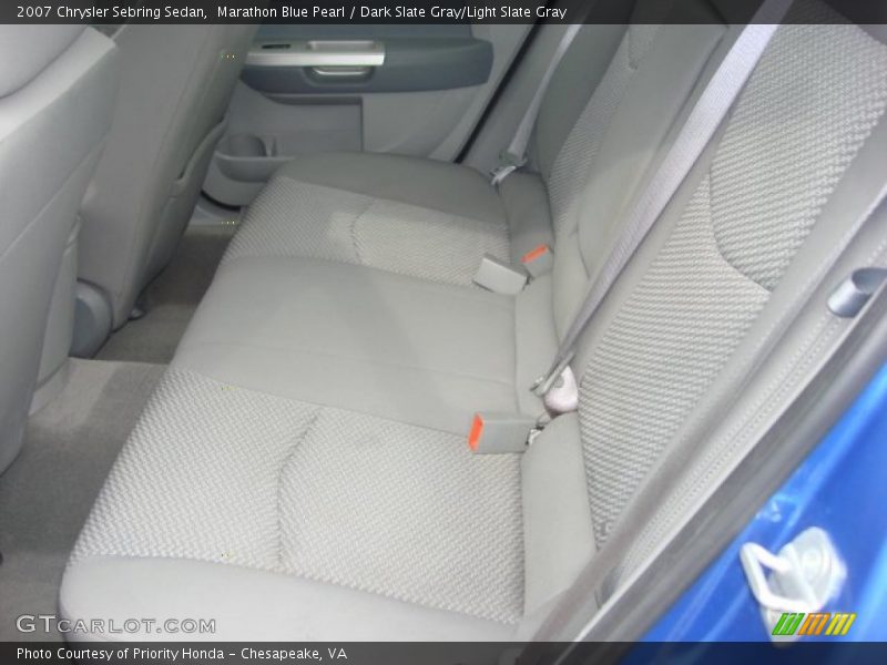 Marathon Blue Pearl / Dark Slate Gray/Light Slate Gray 2007 Chrysler Sebring Sedan