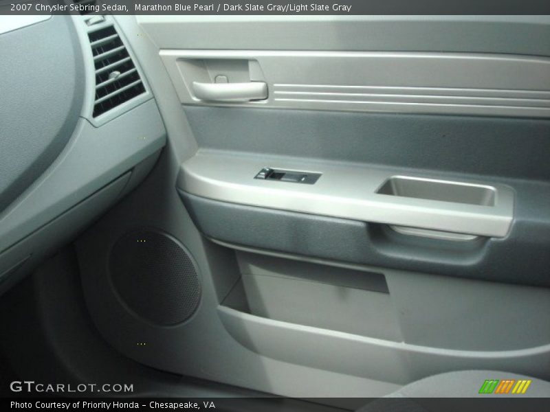 Marathon Blue Pearl / Dark Slate Gray/Light Slate Gray 2007 Chrysler Sebring Sedan