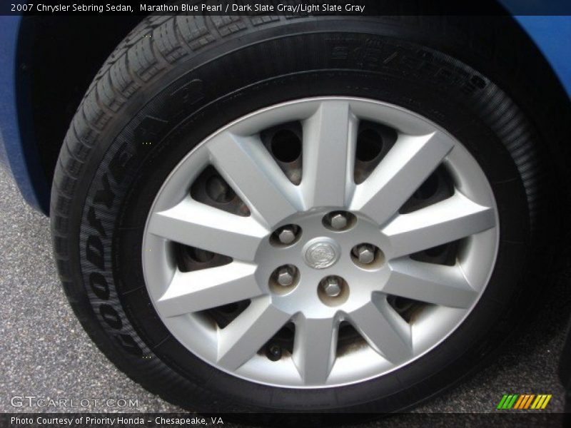 Marathon Blue Pearl / Dark Slate Gray/Light Slate Gray 2007 Chrysler Sebring Sedan