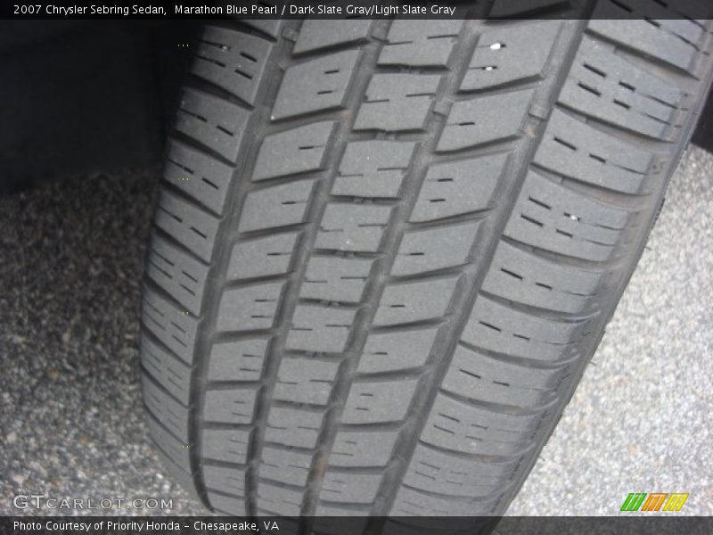 Marathon Blue Pearl / Dark Slate Gray/Light Slate Gray 2007 Chrysler Sebring Sedan