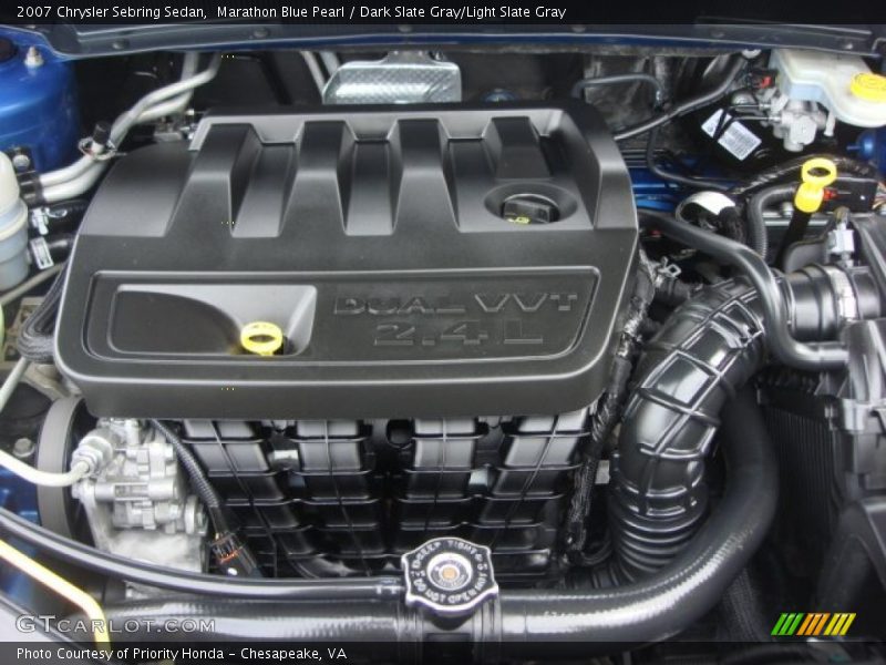 Marathon Blue Pearl / Dark Slate Gray/Light Slate Gray 2007 Chrysler Sebring Sedan