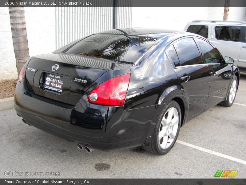 Onyx Black / Black 2006 Nissan Maxima 3.5 SE