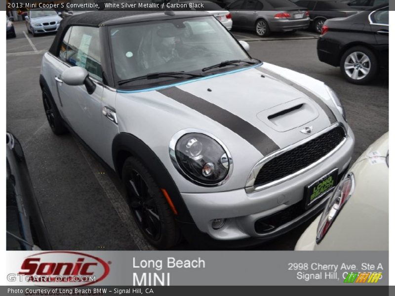 White Silver Metallic / Carbon Black 2013 Mini Cooper S Convertible