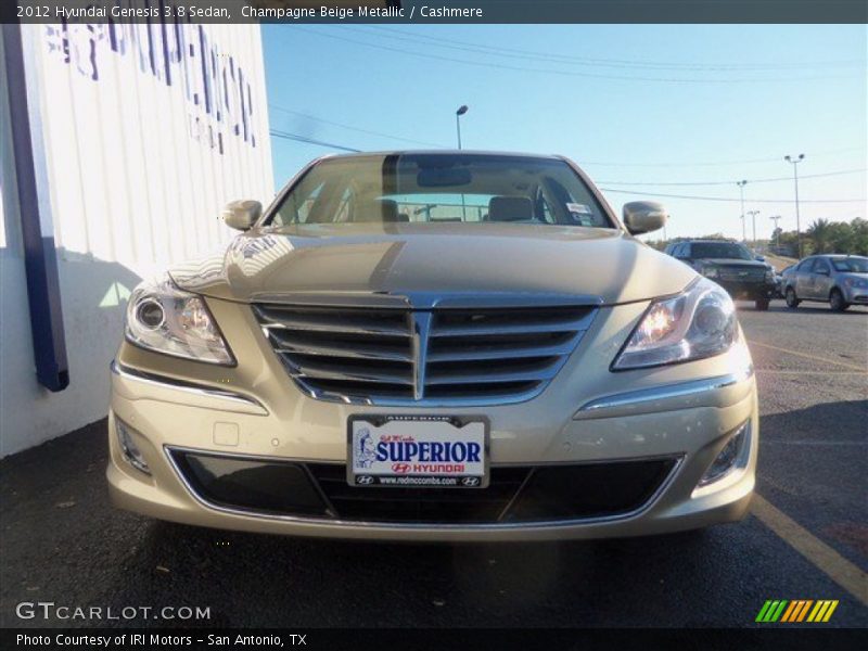 Champagne Beige Metallic / Cashmere 2012 Hyundai Genesis 3.8 Sedan