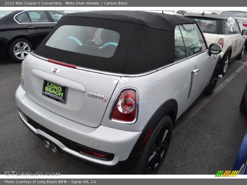 White Silver Metallic / Carbon Black 2013 Mini Cooper S Convertible