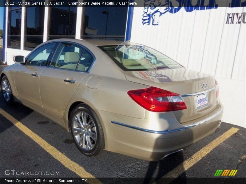 Champagne Beige Metallic / Cashmere 2012 Hyundai Genesis 3.8 Sedan