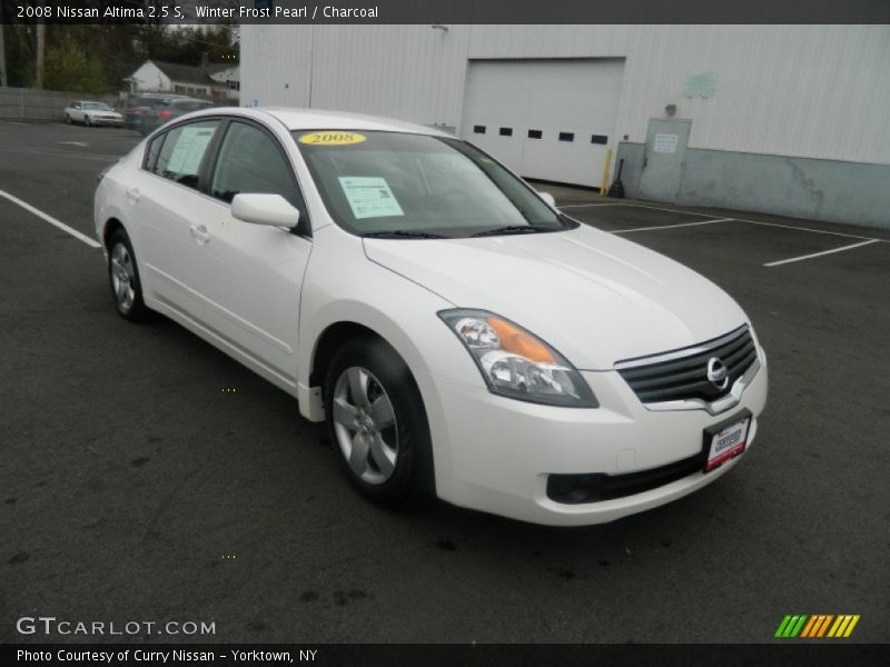 Winter Frost Pearl / Charcoal 2008 Nissan Altima 2.5 S