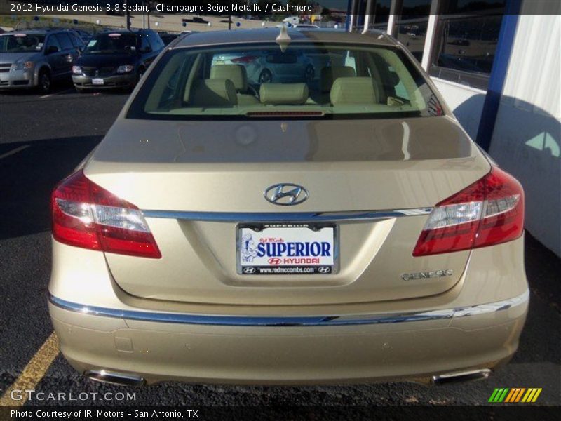 Champagne Beige Metallic / Cashmere 2012 Hyundai Genesis 3.8 Sedan