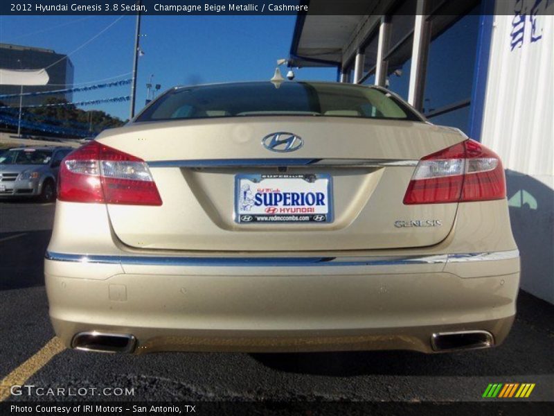 Champagne Beige Metallic / Cashmere 2012 Hyundai Genesis 3.8 Sedan