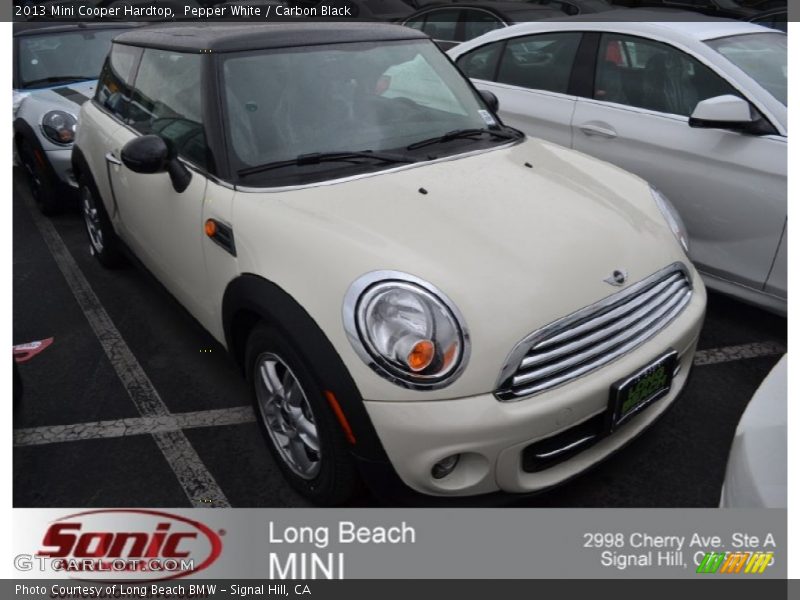 Pepper White / Carbon Black 2013 Mini Cooper Hardtop