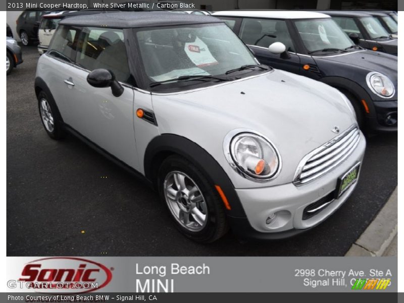 White Silver Metallic / Carbon Black 2013 Mini Cooper Hardtop
