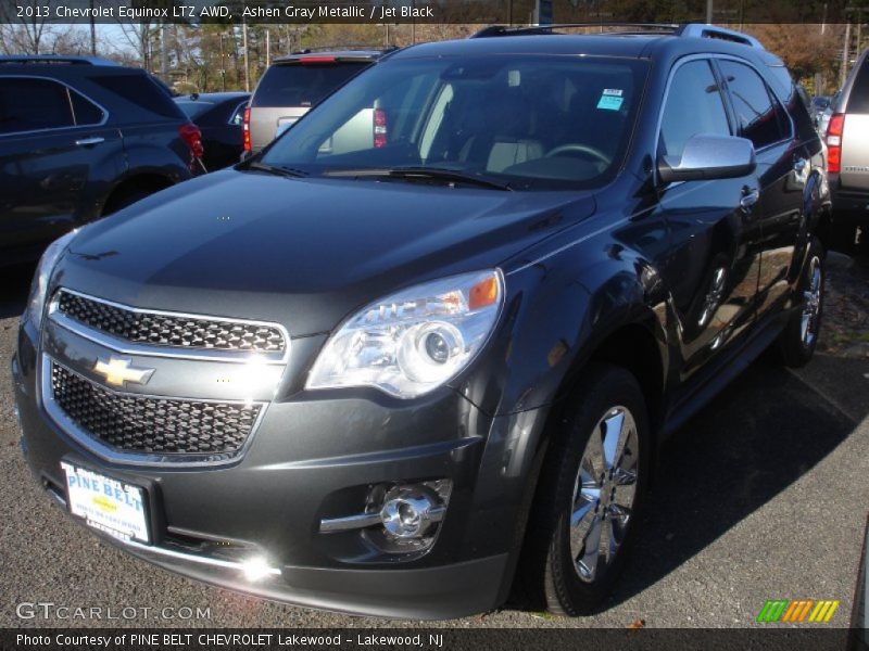 Ashen Gray Metallic / Jet Black 2013 Chevrolet Equinox LTZ AWD