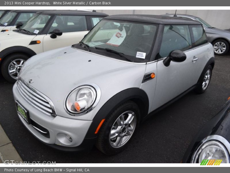 White Silver Metallic / Carbon Black 2013 Mini Cooper Hardtop