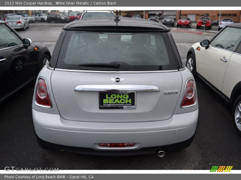 White Silver Metallic / Carbon Black 2013 Mini Cooper Hardtop