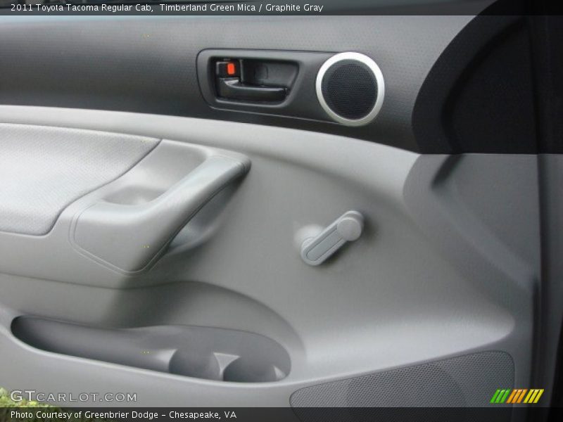 Timberland Green Mica / Graphite Gray 2011 Toyota Tacoma Regular Cab