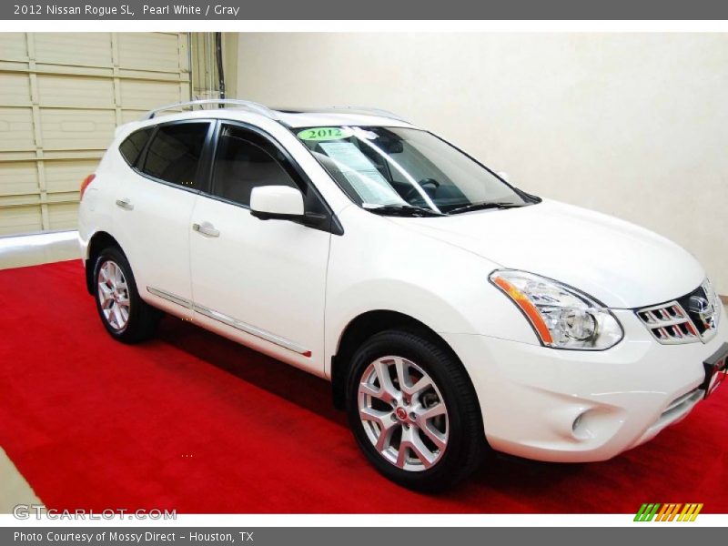 Pearl White / Gray 2012 Nissan Rogue SL
