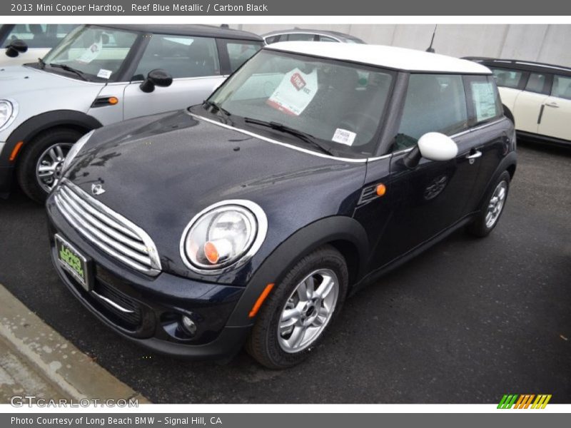 Reef Blue Metallic / Carbon Black 2013 Mini Cooper Hardtop