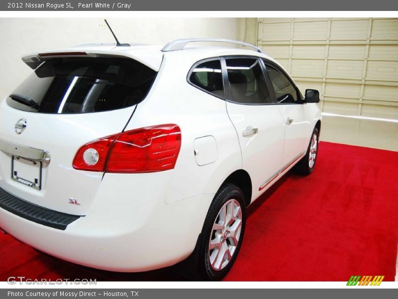 Pearl White / Gray 2012 Nissan Rogue SL