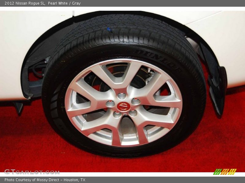Pearl White / Gray 2012 Nissan Rogue SL
