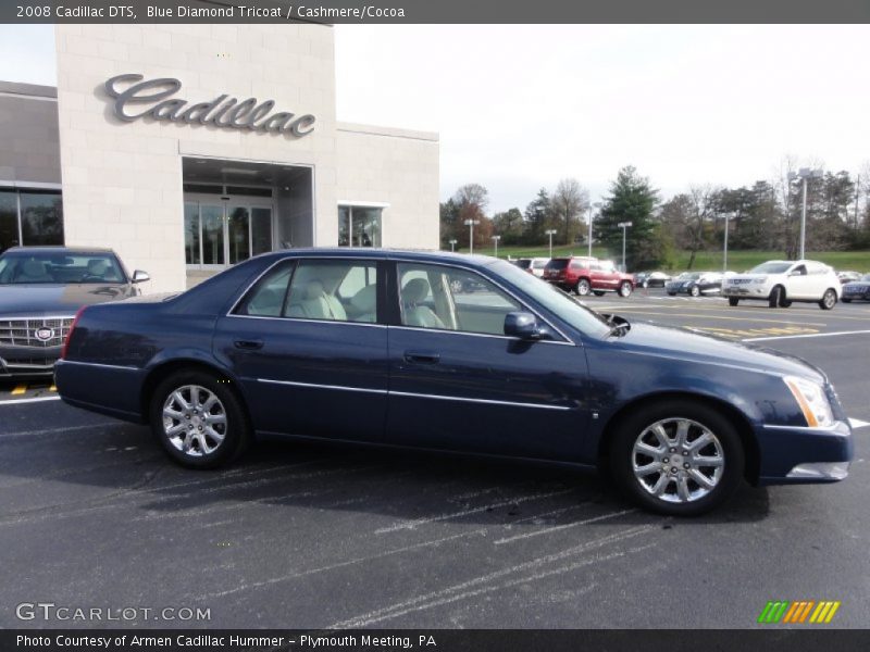 Blue Diamond Tricoat / Cashmere/Cocoa 2008 Cadillac DTS
