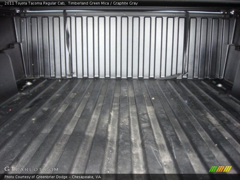 Timberland Green Mica / Graphite Gray 2011 Toyota Tacoma Regular Cab