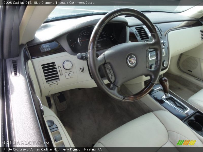 Blue Diamond Tricoat / Cashmere/Cocoa 2008 Cadillac DTS