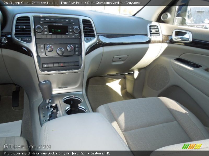 True Blue Pearl / Dark Graystone/Medium Graystone 2013 Jeep Grand Cherokee Laredo