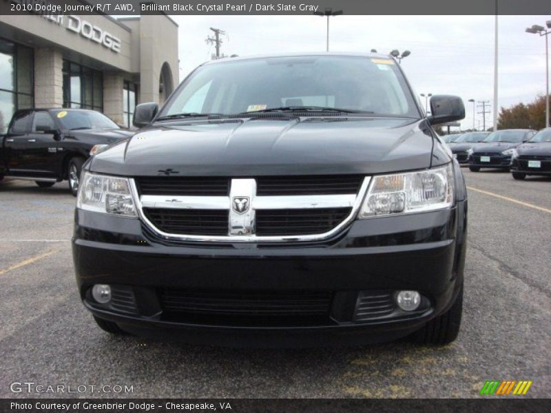 Brilliant Black Crystal Pearl / Dark Slate Gray 2010 Dodge Journey R/T AWD