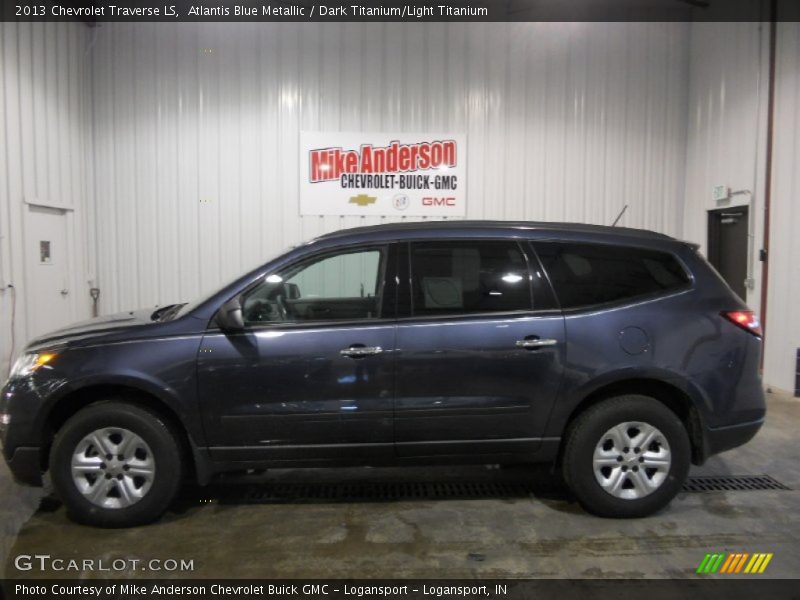 Atlantis Blue Metallic / Dark Titanium/Light Titanium 2013 Chevrolet Traverse LS