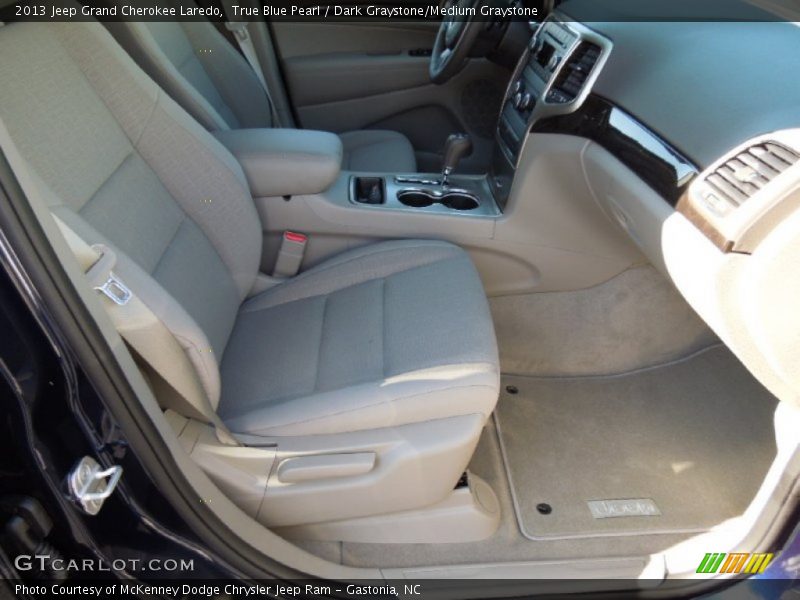 True Blue Pearl / Dark Graystone/Medium Graystone 2013 Jeep Grand Cherokee Laredo