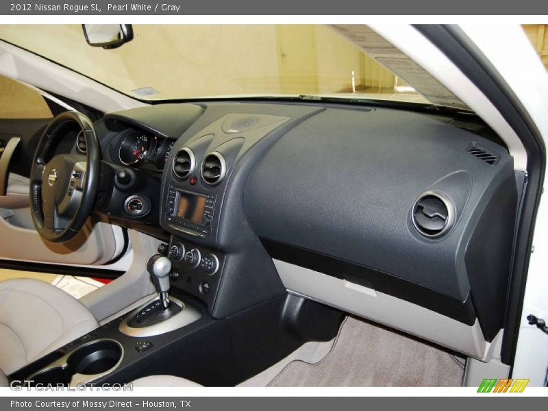 Pearl White / Gray 2012 Nissan Rogue SL